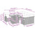 Garden Sofa Set with Cushion 11 pcs Black 100 x 55 x 73 cm