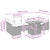 Garden Dining Set Manual 8 pcs Black and Brown 100 x 55 x 73 cm