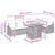 Garden Dining Set Manual 7 pcs Grey and Brown 100 x 55 x 73 cm