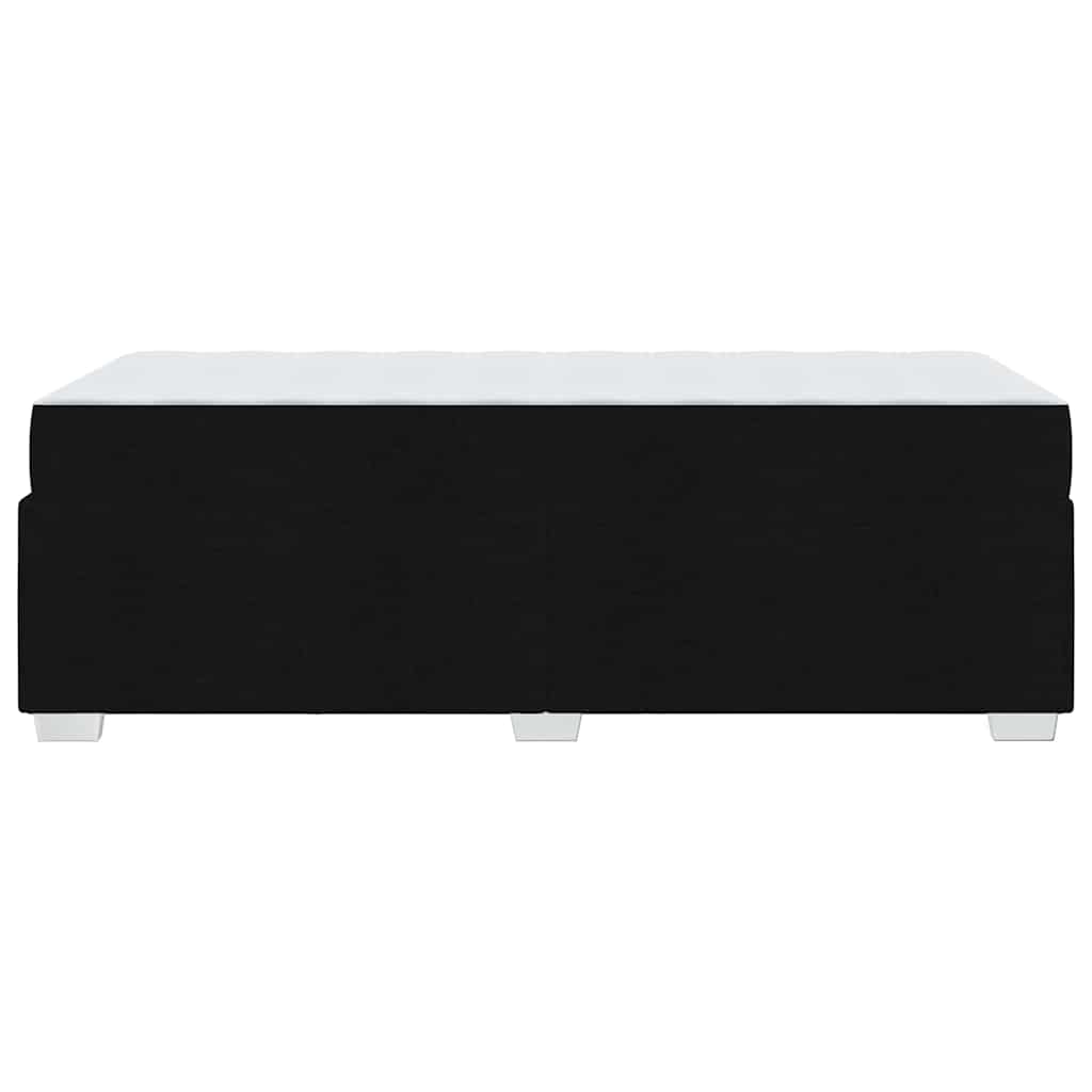 Bed Frame with Mattress Black 90 x 190 cm Fabric
