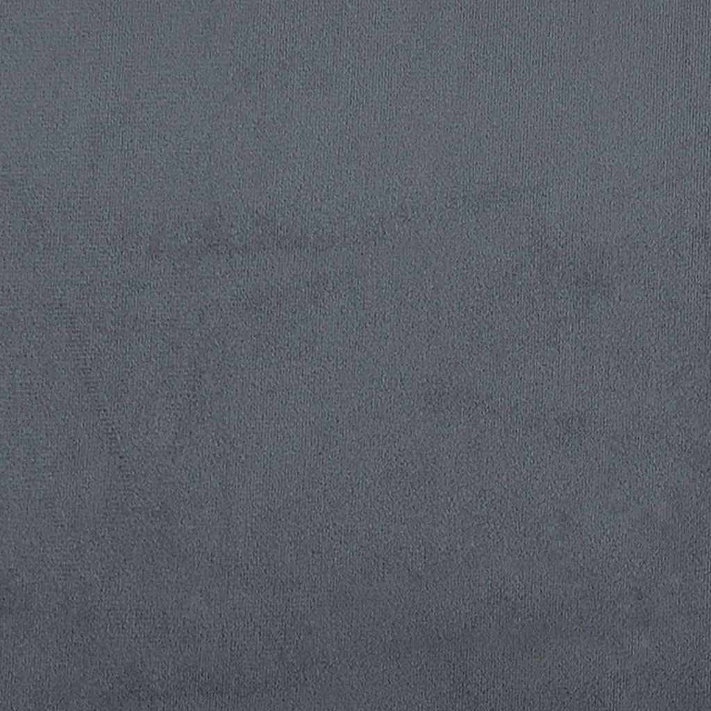 Bed Frame with Mattress Dark grey 90 x 190 cm Velvet