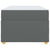 Bed Frame with Mattress Dark grey 90 x 190 cm Fabric