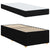 Bed Frame with Mattress with Mattress Black 90 x 190 cm Fabric