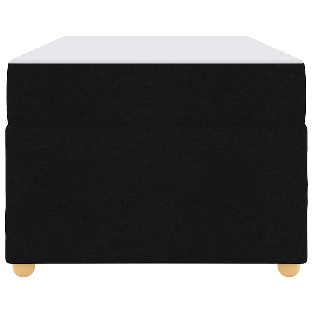 Bed Frame with Mattress Black 90 x 190 cm Fabric