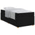 Bed Frame with Mattress with Mattress Black 90 x 190 cm Fabric