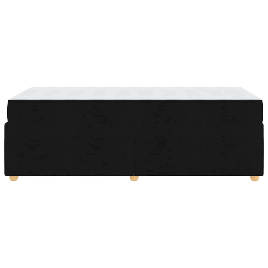 Bed Frame with Mattress with Mattress Black 90 x 190 cm Fabric