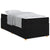 Bed Frame with Mattress with Mattress Black 90 x 190 cm Fabric