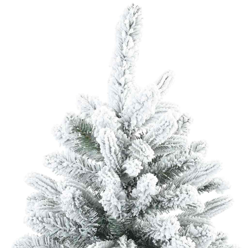 Artificial Hinged Christmas Tree Snow Flocked White 210 cm