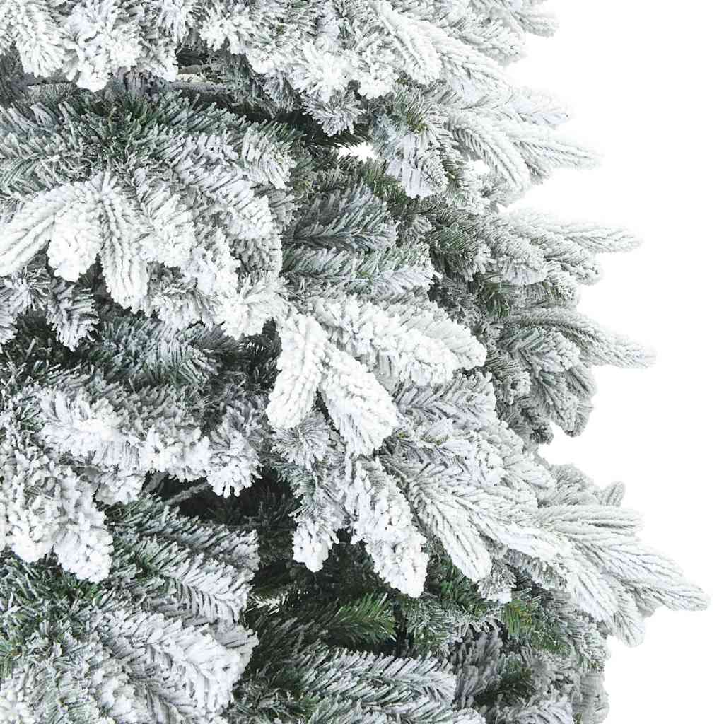 Artificial Hinged Christmas Tree Snow Flocked White 210 cm