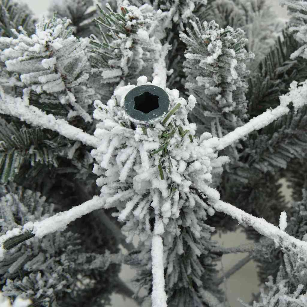 Artificial Hinged Christmas Tree Snow Flocked White 210 cm
