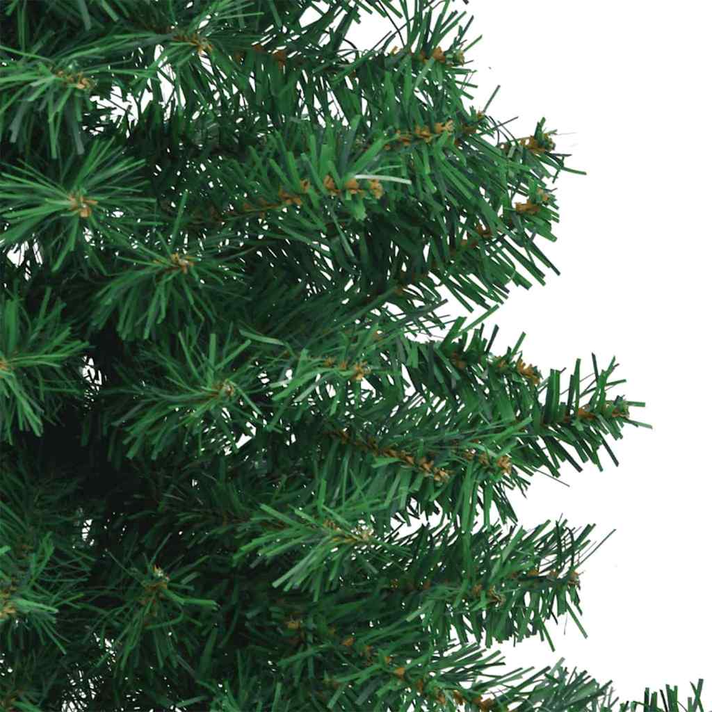 Corner Artificial Christmas Tree Green 240 cm PVC and Metal