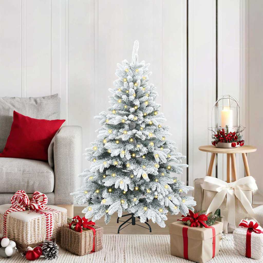 Artificial Christmas Tree with 150 LEDs White 120 cm PE and PVC