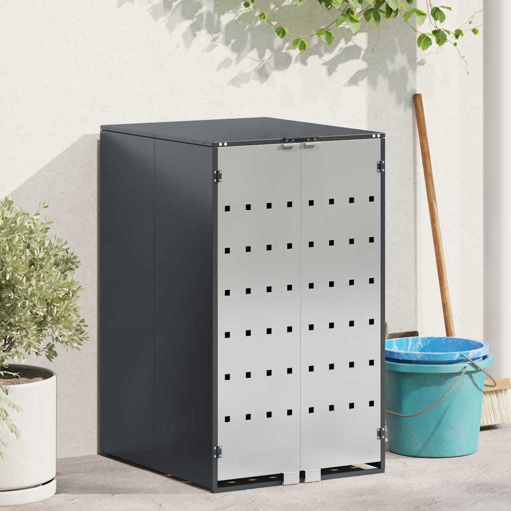 Wheelie Bin Storage with Gas Lift-up Lid for 240L Bin Steel