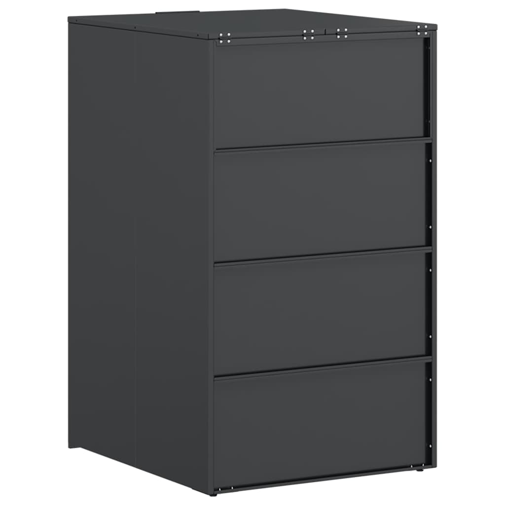 Wheelie Bin Storage with Gas Lift-up Lid for 240L Bin Steel