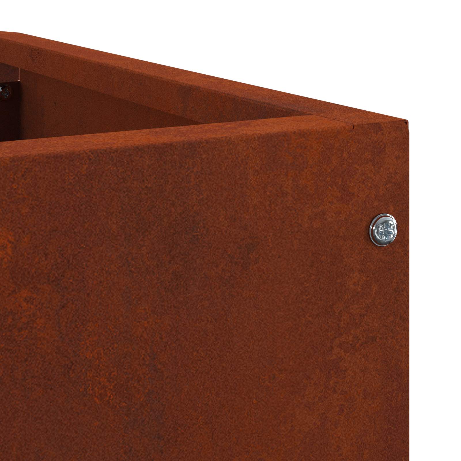 Corner Planter Rusty 45 x 45 x 35 cm Weathering steel