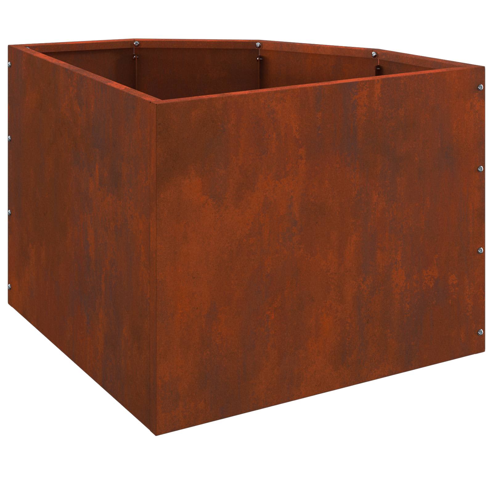 Corner Planter Rusty 45 x 45 x 35 cm Weathering steel