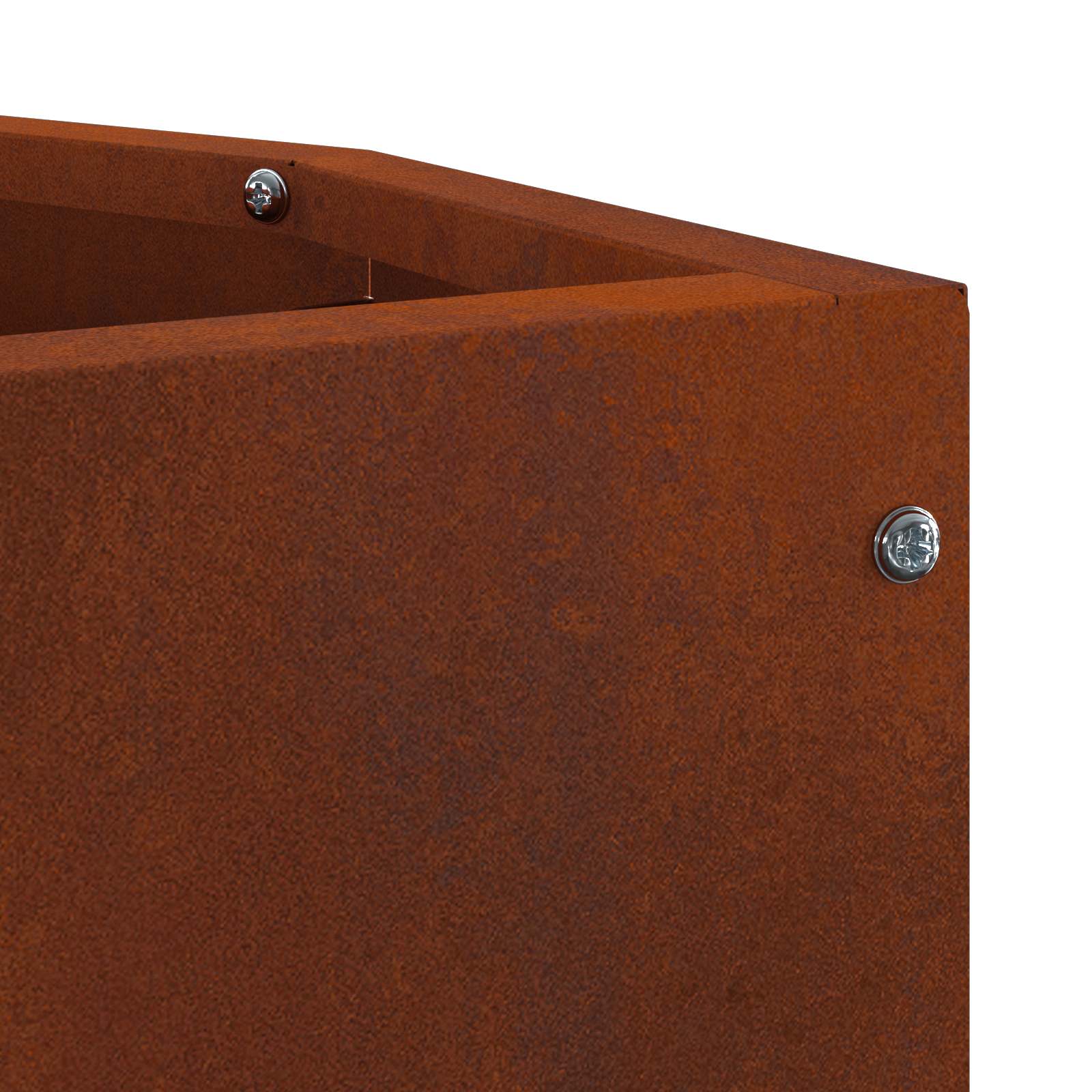 Corner Planter Rusty 30 x 30 x 35 cm Weathering steel