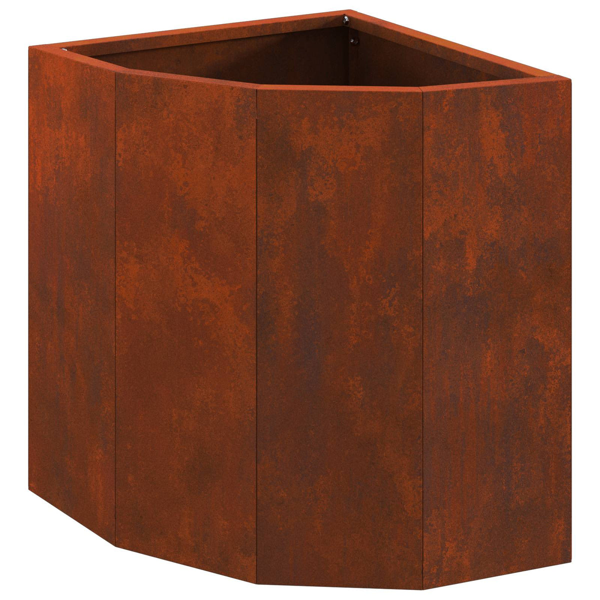 Corner Planter Rusty 30 x 30 x 35 cm Weathering steel