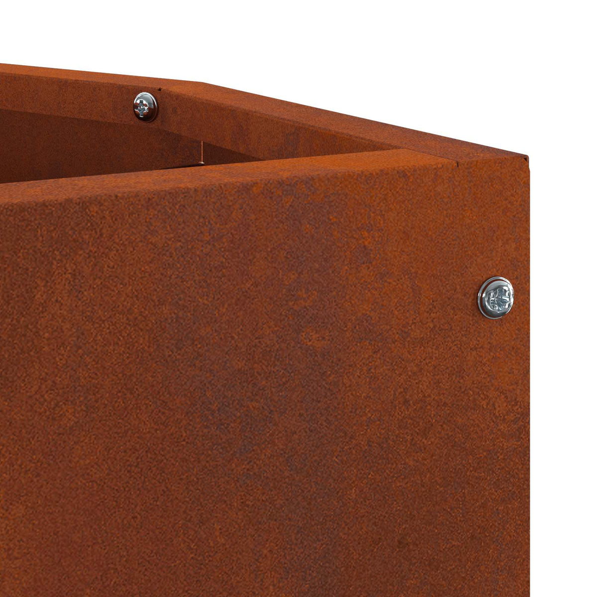 Corner Planter Rusty 30 x 30 x 50 cm Weathering steel