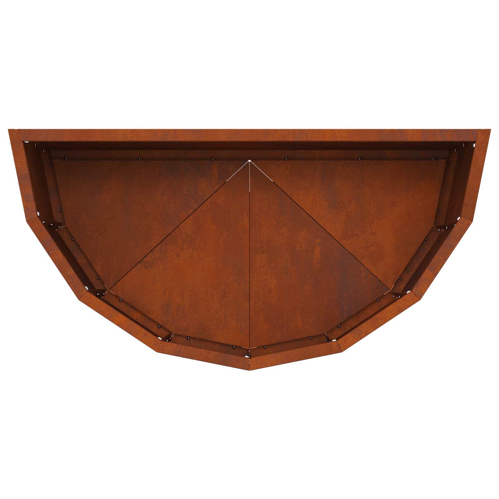 Planter Rusty 60 x 30 x 35 cm Weathering Steel