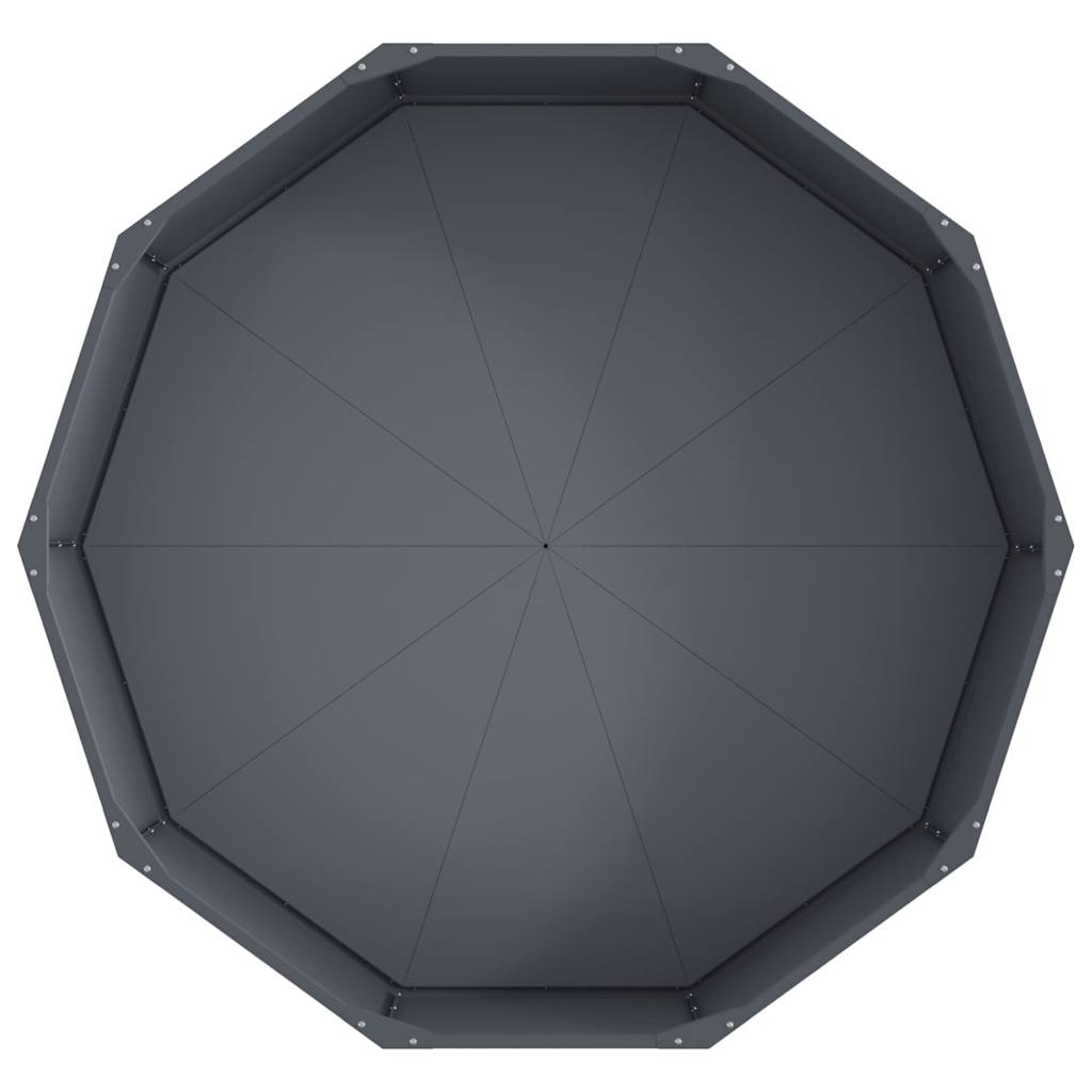 Planter Anthracite 120 x 120 x 35 cm Steel