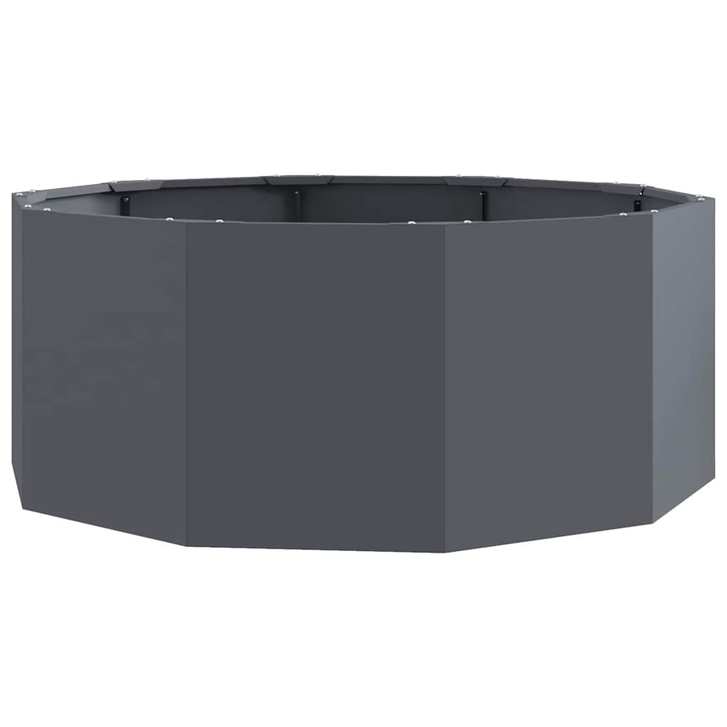 Planter Anthracite 90 x 90 x 35 cm Steel