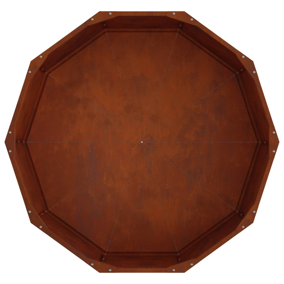 Planter Rusty 90 x 90 x 35 cm Weathering Steel