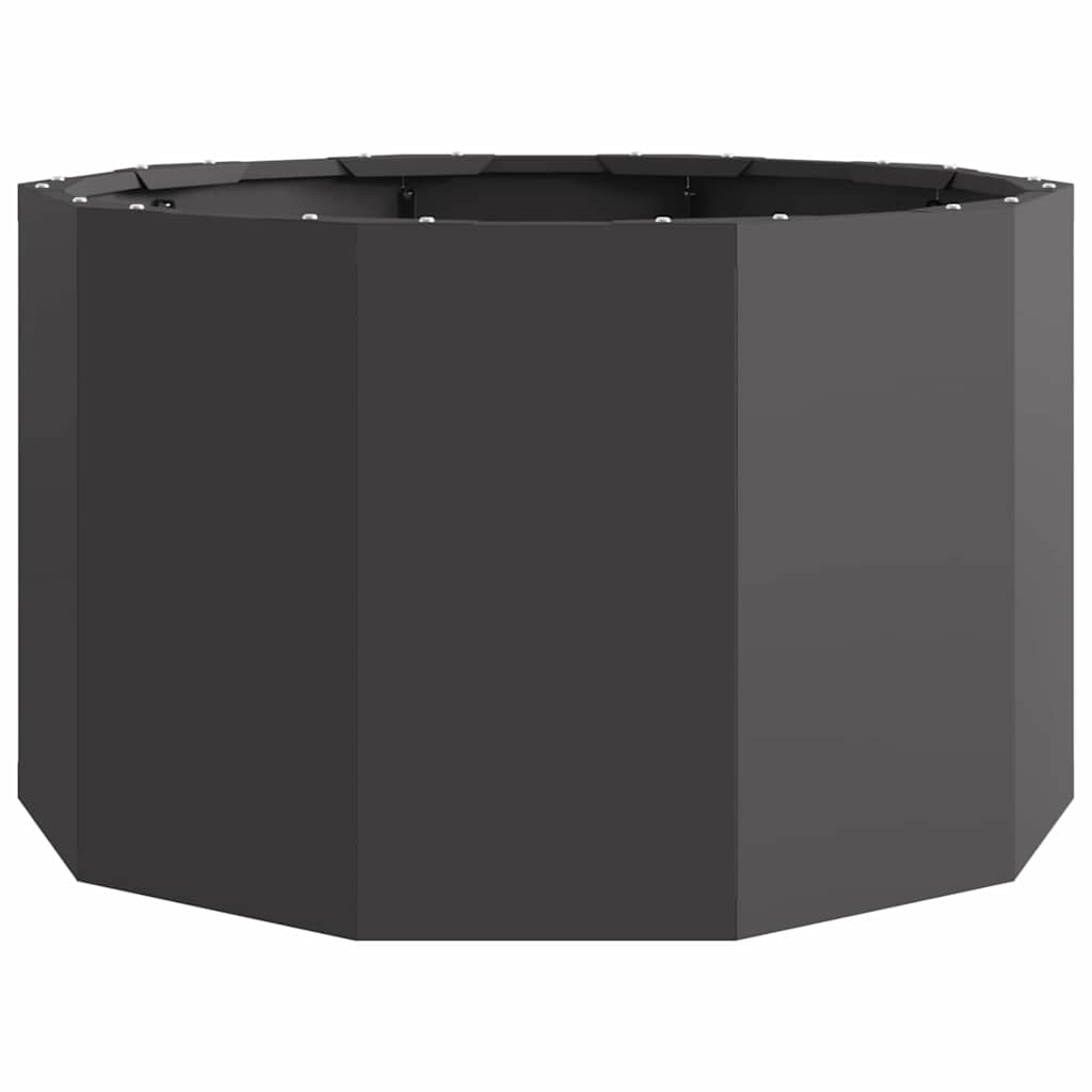 Planter Black 60 x 60 x 35 cm Steel