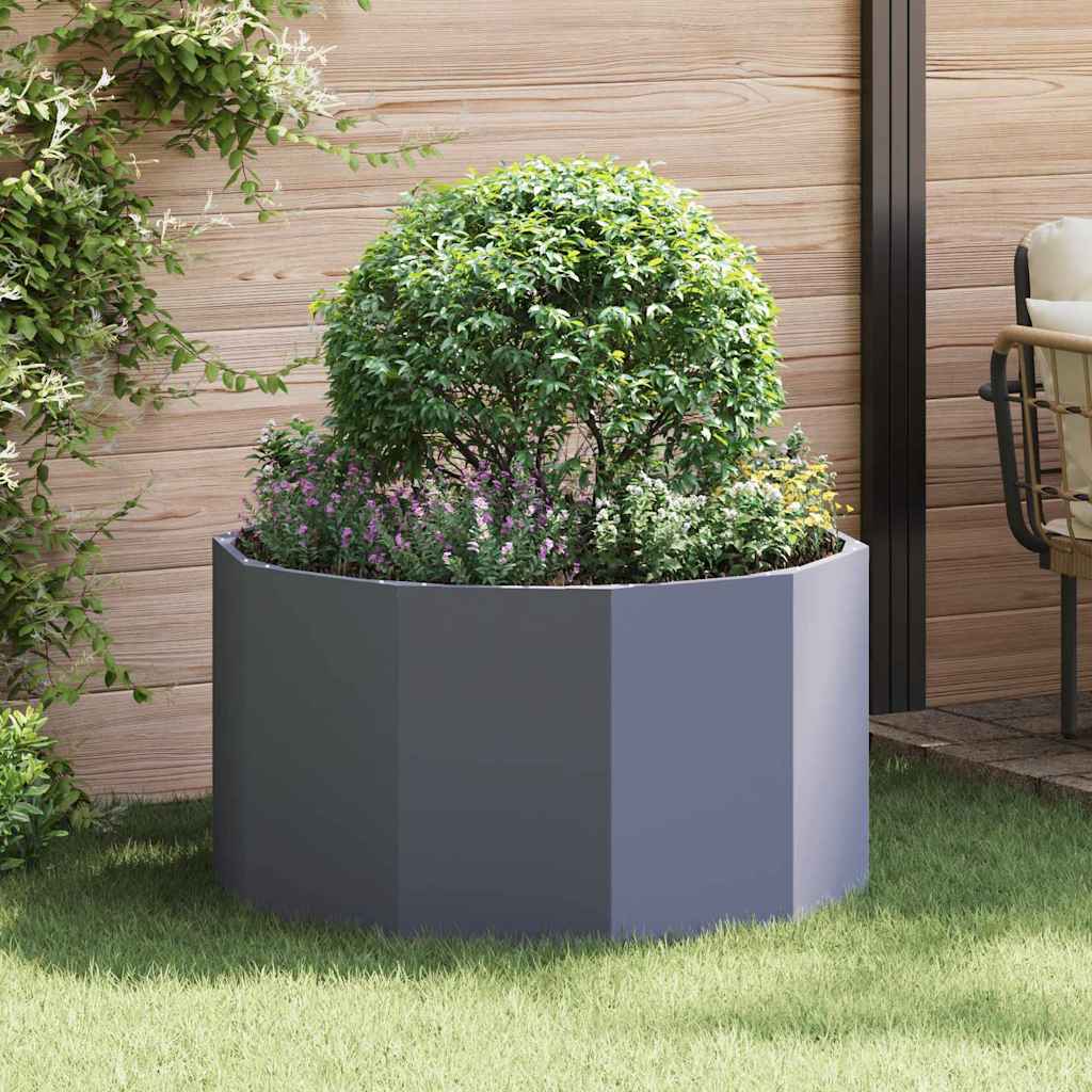 Planter Anthracite 90 x 90 x 50 cm Steel