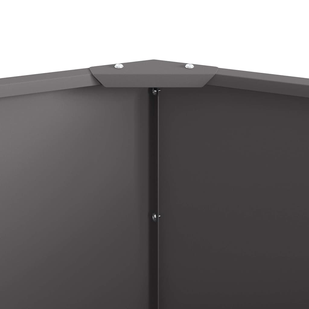 Planter Black 60 x 60 x 50 cm Steel