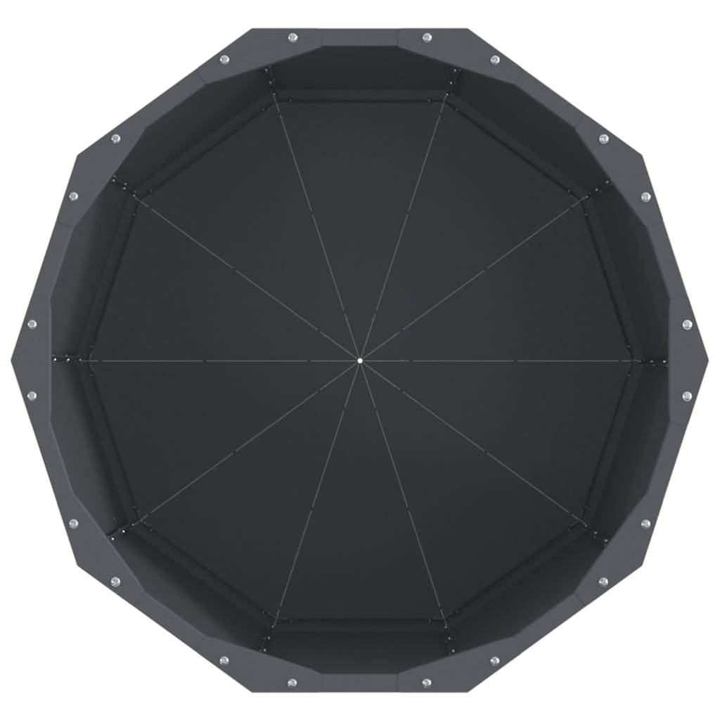 Planter Anthracite 60 x 60 x 50 cm Steel