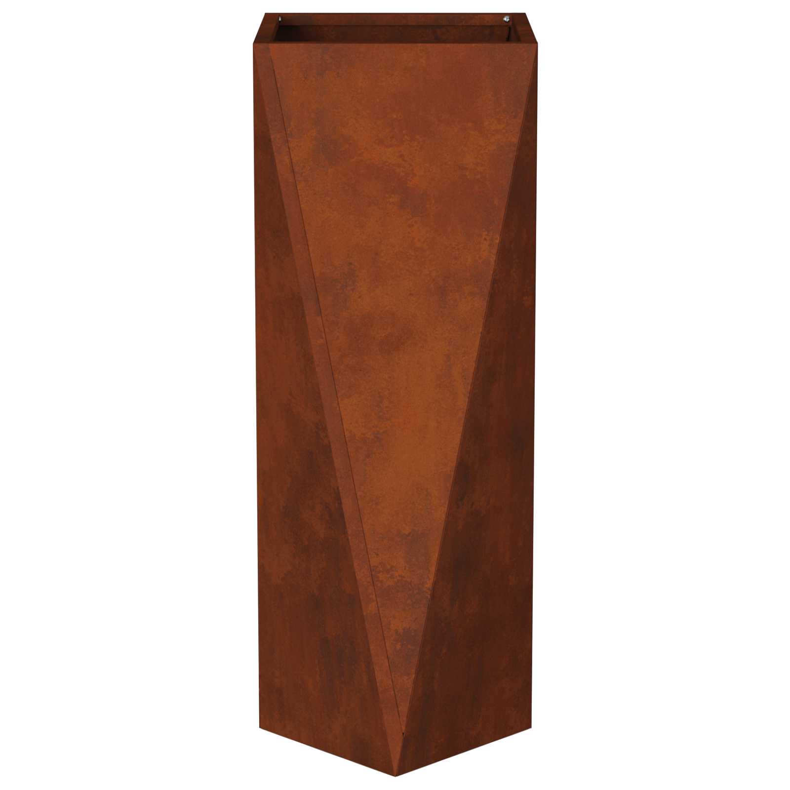 Planter Rusty 30 x 30 x 75 cm Weathering Steel