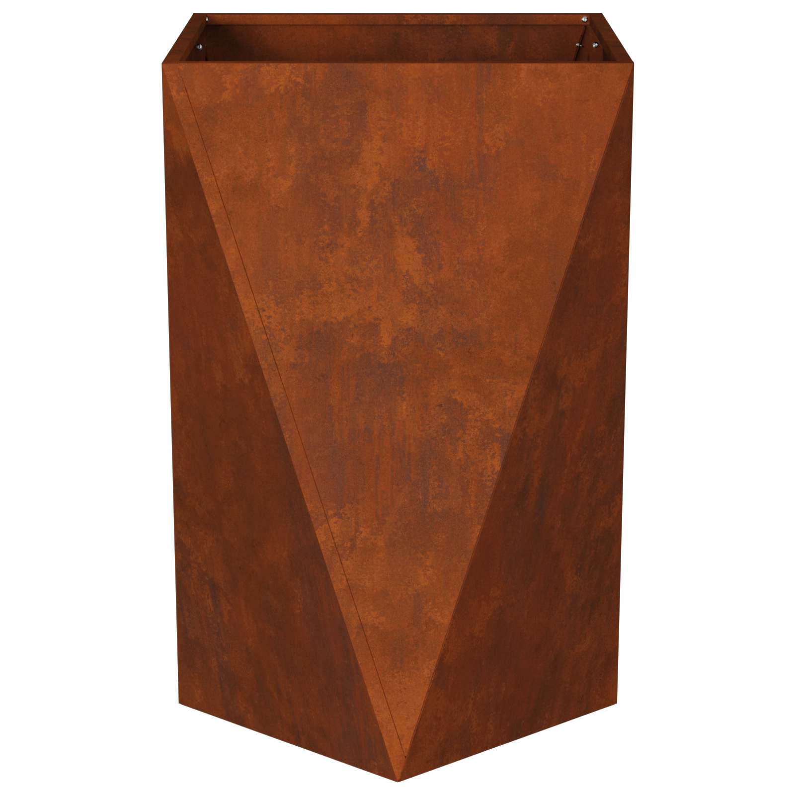 Planter Rusty 50 x 50 x 75 cm Weathering Steel