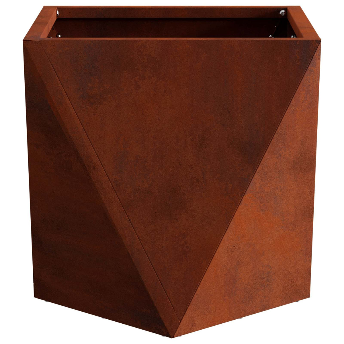 Planter 2 pcs Rusty 30 x 30 x 30 cm Weathering Steel