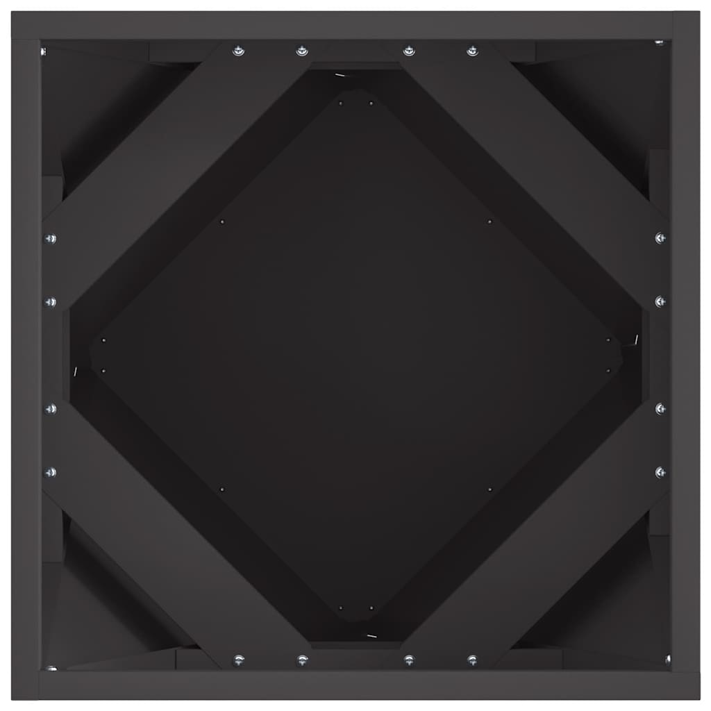 Planter Black 40 x 40 x 40 cm Steel
