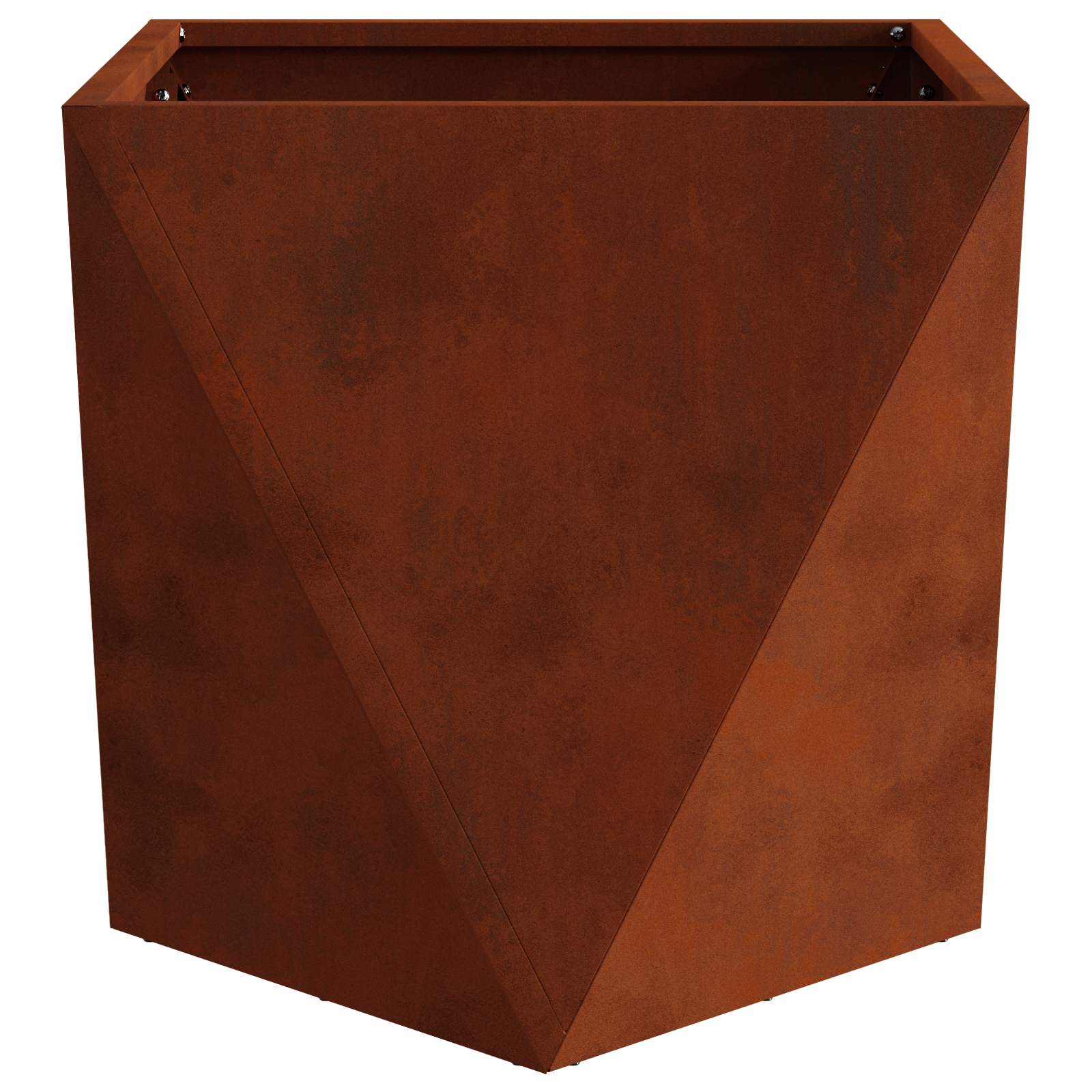 Planter Rusty 50 x 50 x 50 cm Weathering Steel