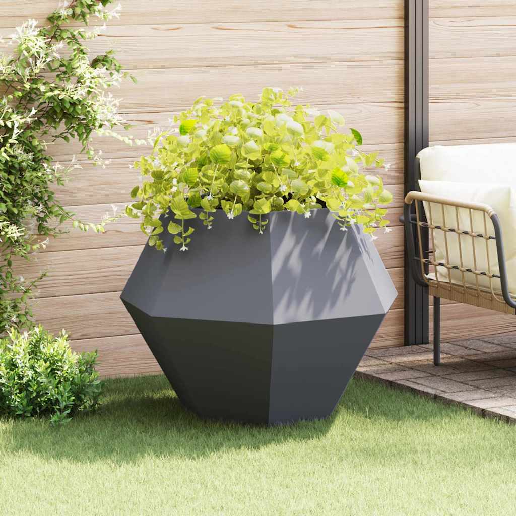 Planter Anthracite 100 x 100 x 80 cm Steel