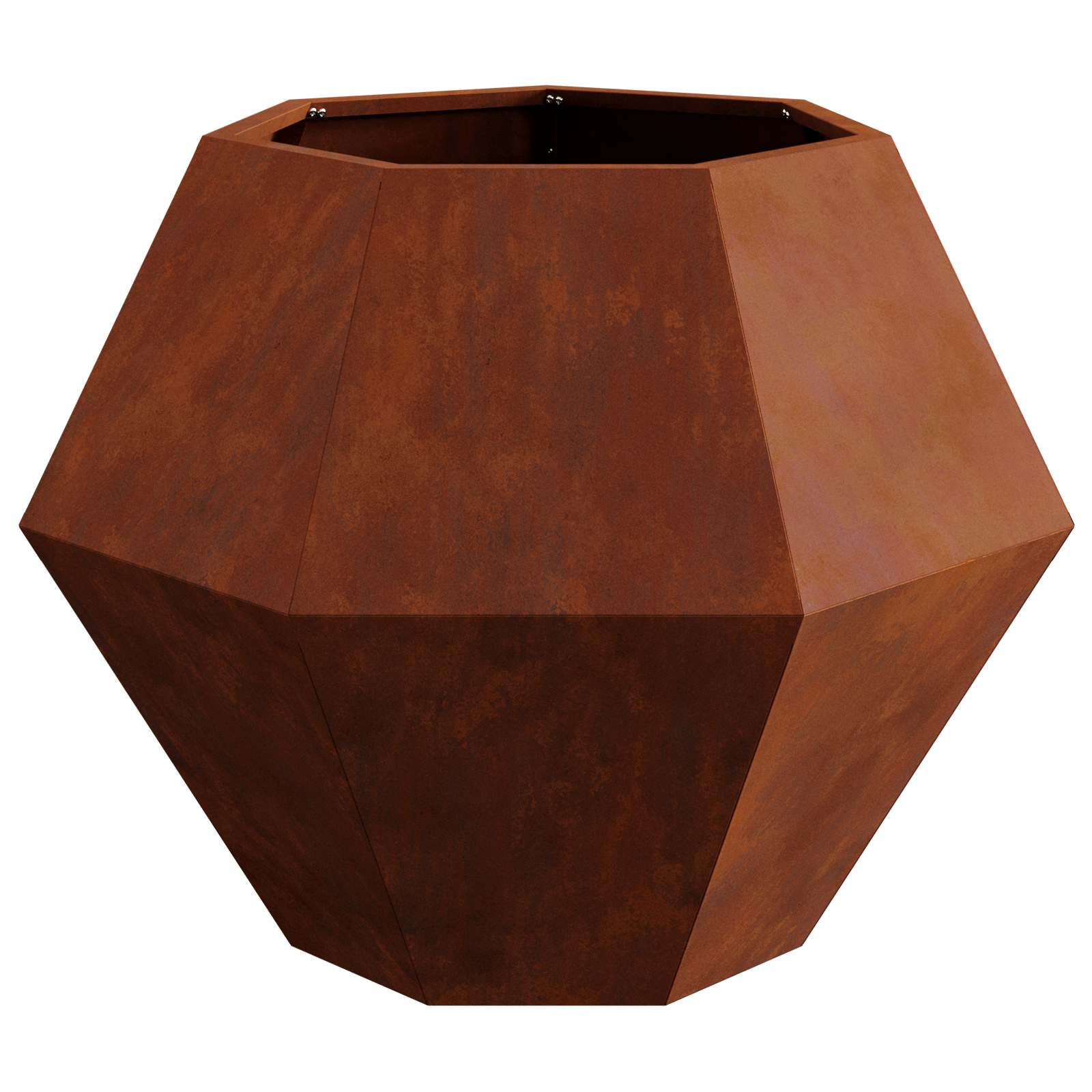Planter Rusty 75 x 75 x 60 cm Weathering Steel