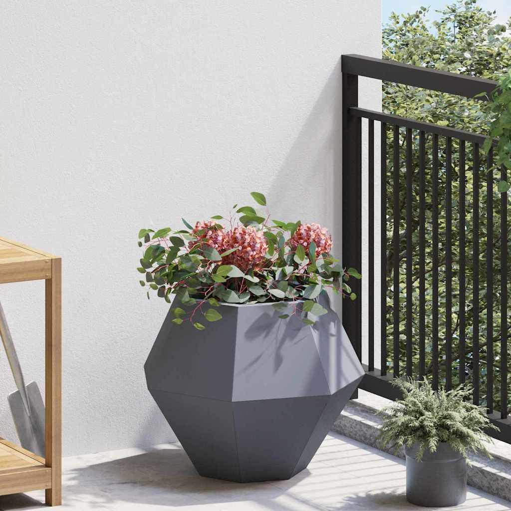 Planter Anthracite 50 x 50 x 40 cm Steel