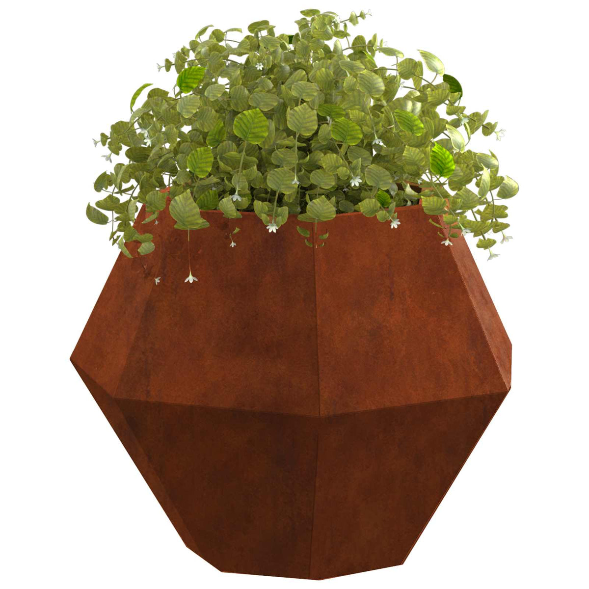Planter 2 pcs Rusty 50 x 50 x 40 cm Weathering Steel