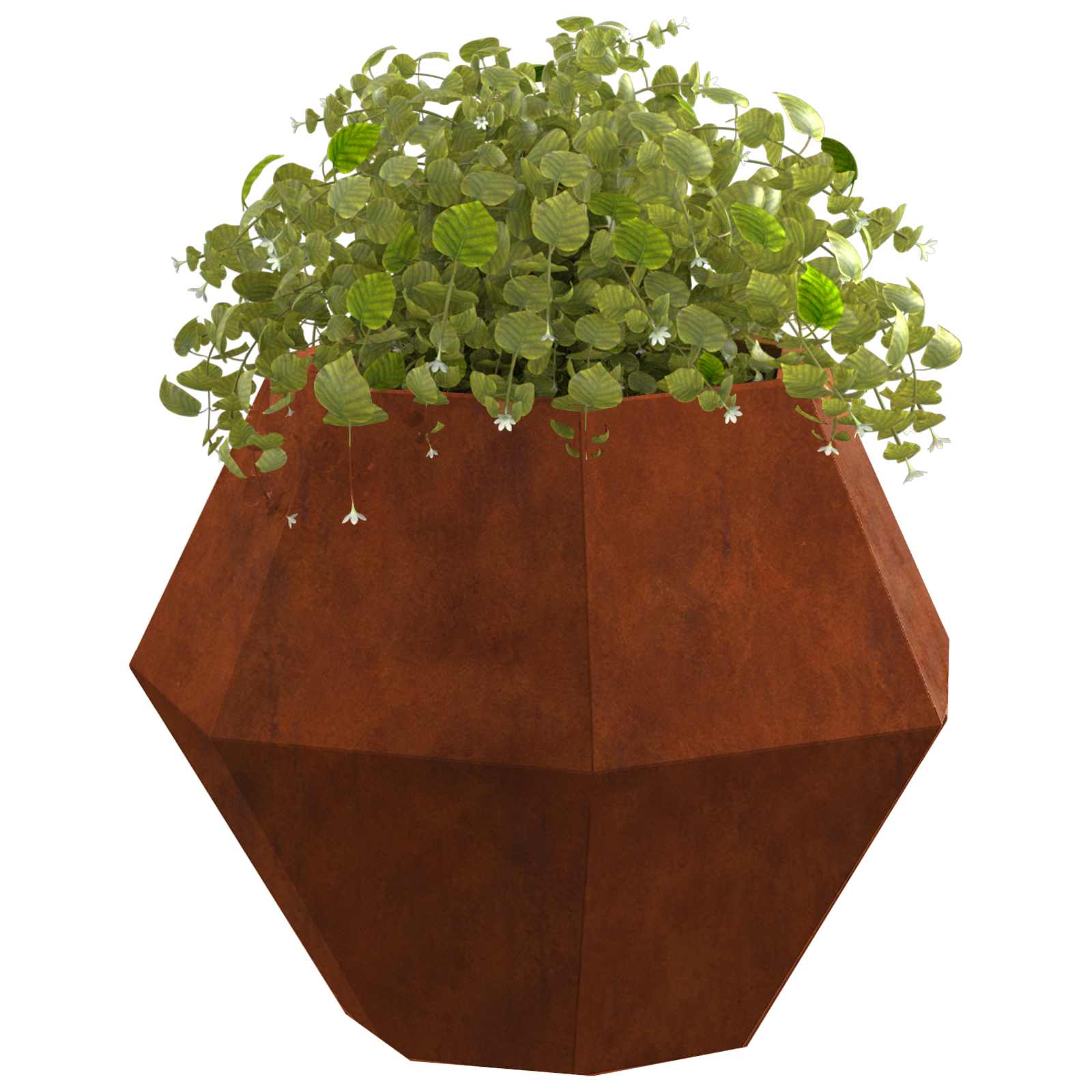 Planter 2 pcs Rusty 50 x 50 x 40 cm Weathering Steel