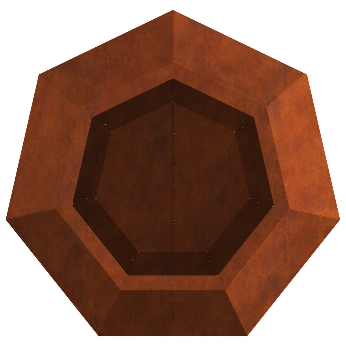 Planter 2 pcs Rusty 50 x 50 x 40 cm Weathering Steel