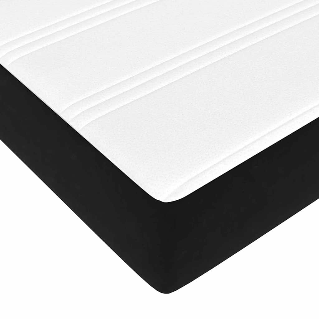 Bed Frame with Mattress with Mattress Black 90 x 190 cm Velvet
