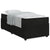 Bed Frame with Mattress with Mattress Black 90 x 190 cm Velvet
