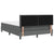 Box Spring Bed Striped with Headboard White 193 x 137 x 88 cm