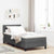Box Spring Bed with Headboard Manual White 203 x 107 x 88 cm