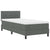 Box Spring Bed with Headboard Manual White 203 x 107 x 88 cm