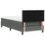 Box Spring Bed with Headboard Manual White 203 x 107 x 88 cm