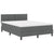 Box Spring Bed with Headboard Manual White 193 x 137 x 88 cm