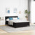 Box Spring Bed Argyle Manual Black, White 203 x 152 x 88 cm